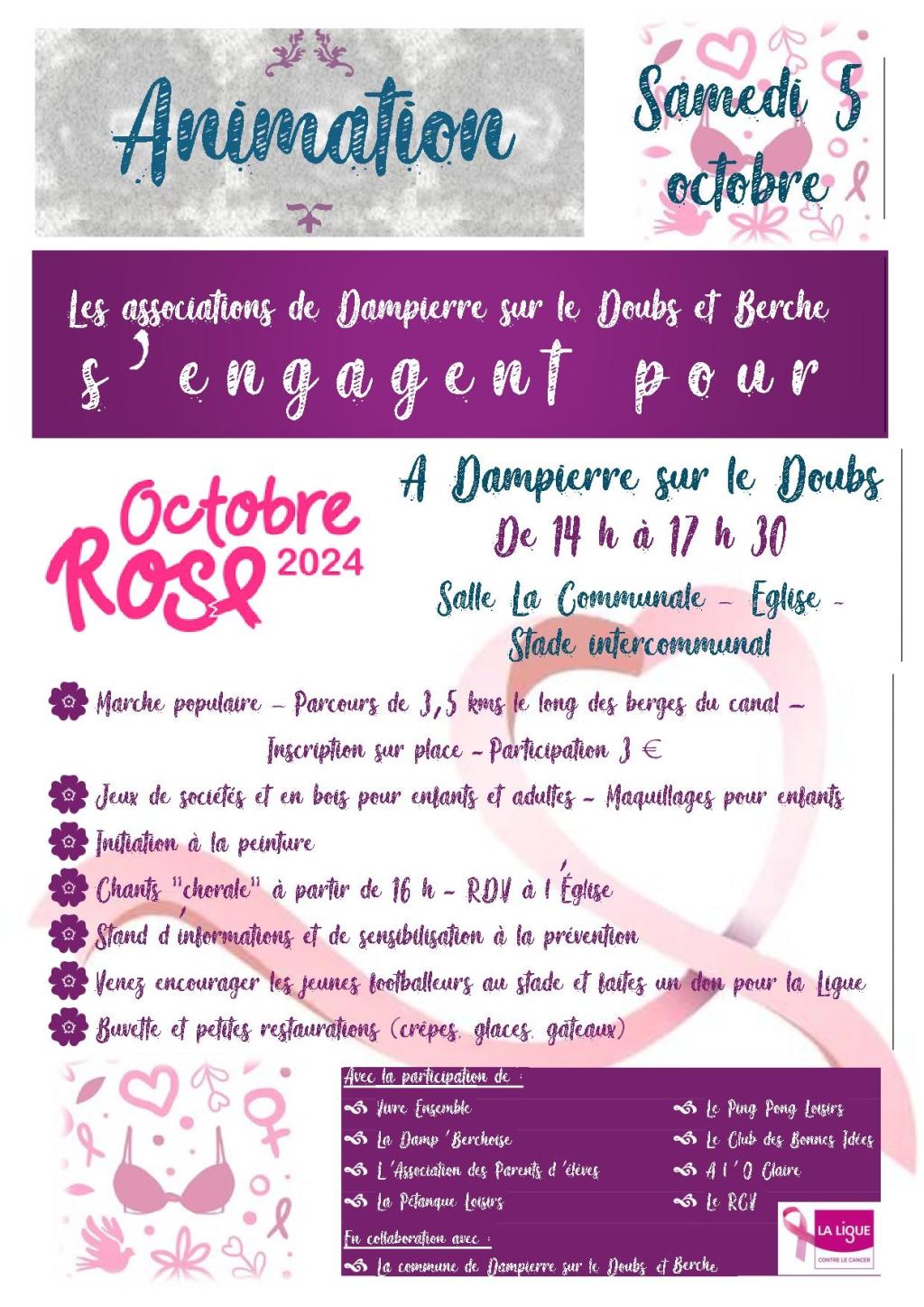 Les associations se mobilisent pour Octobre Rose